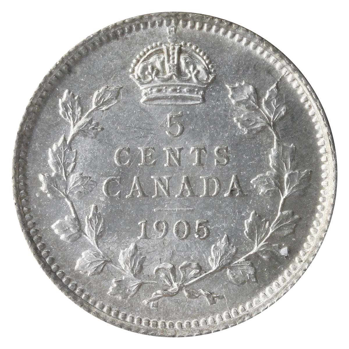 1905 Canada 5-cents ICCS Certified MS62 (XZD 424)