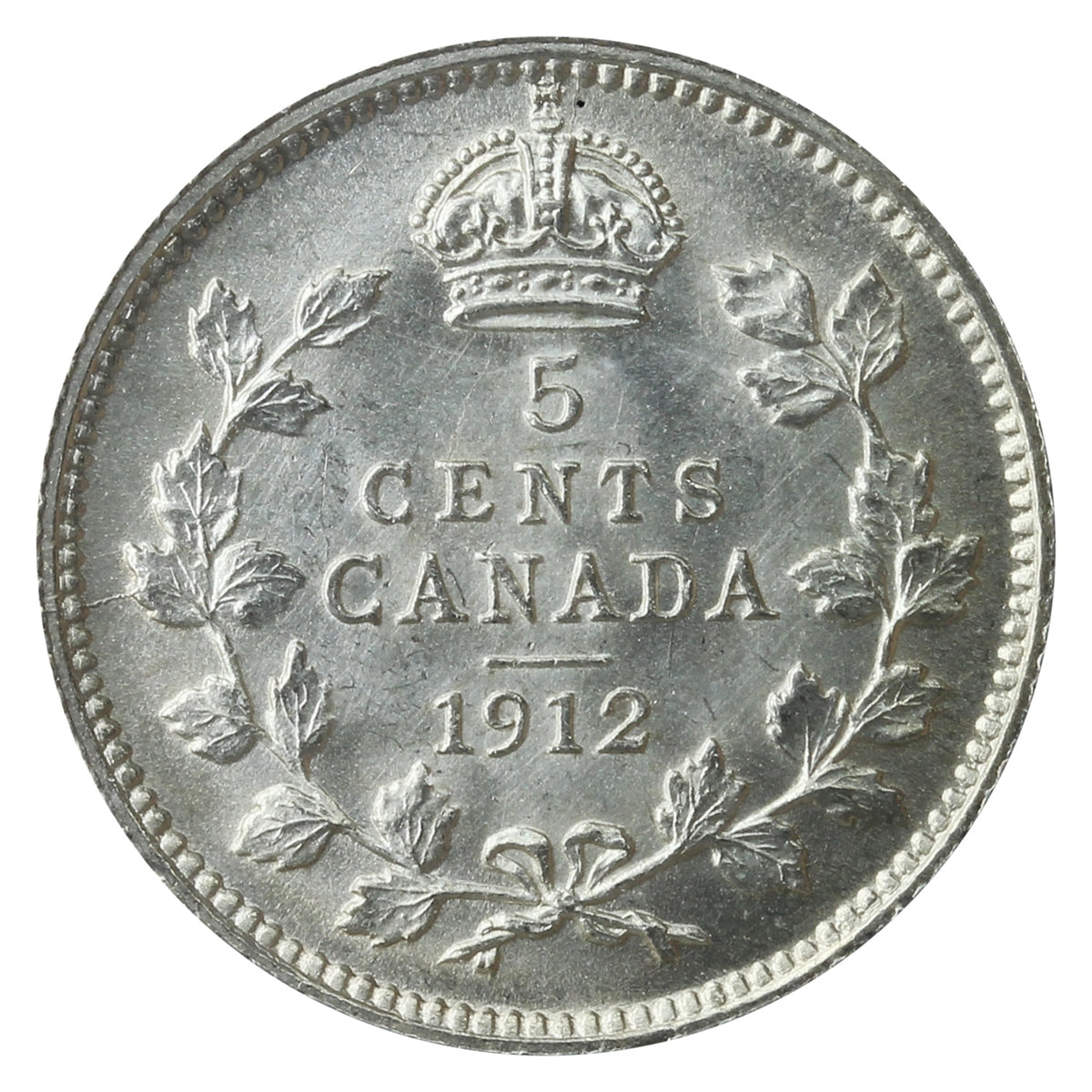 1912 Canada 5-cents ICCS Certified MS63 (XXG 309)