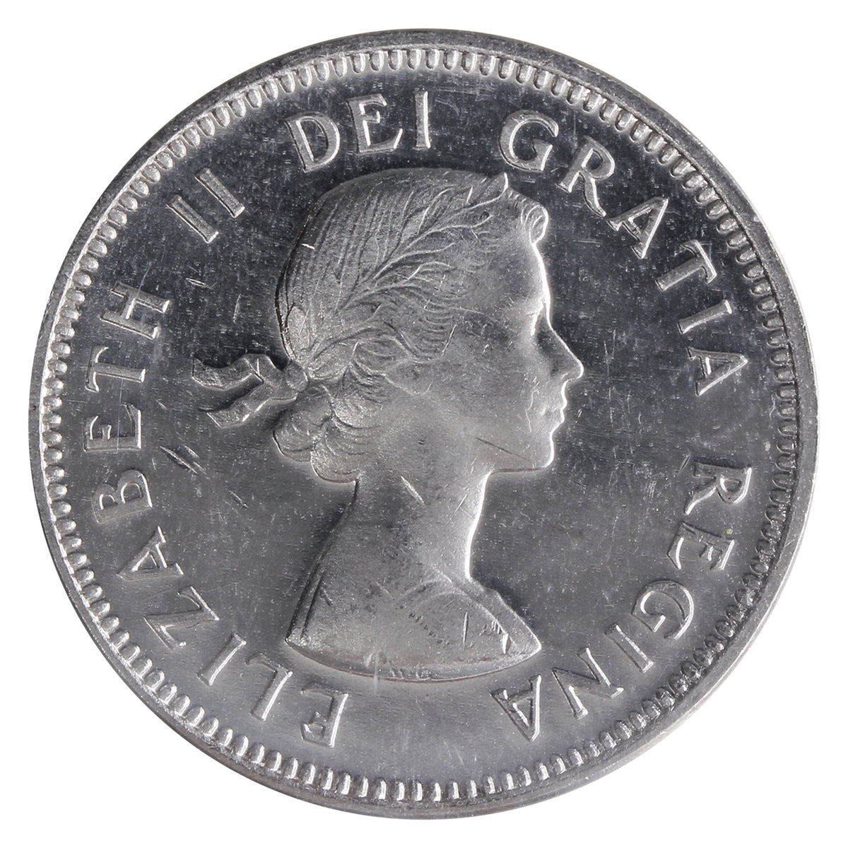 1964 Extra Waterline Canada 5-cents ICCS Certified MS-63 Cameo