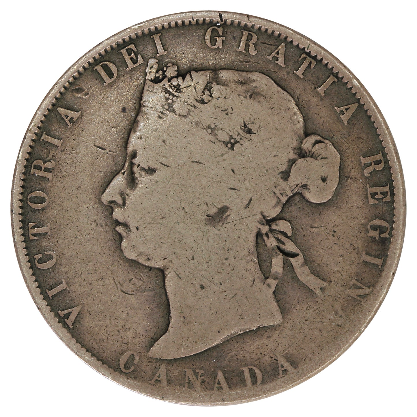 1870 LCW Canada 50-cents Very Good (VG8) $