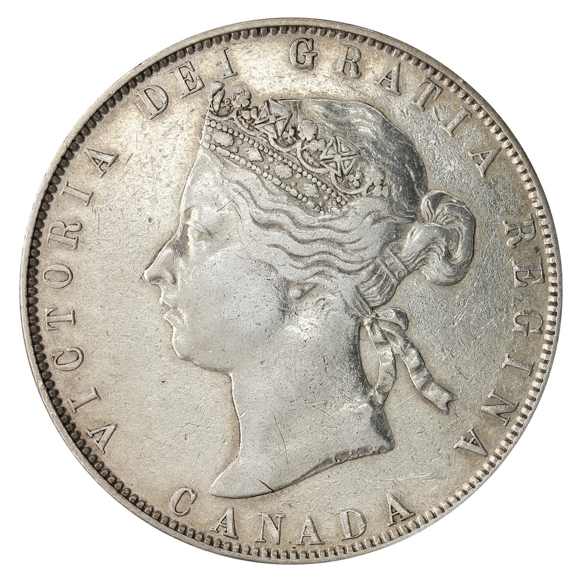 1870 LCW Canada 50-cents VF-EF (VF30) $