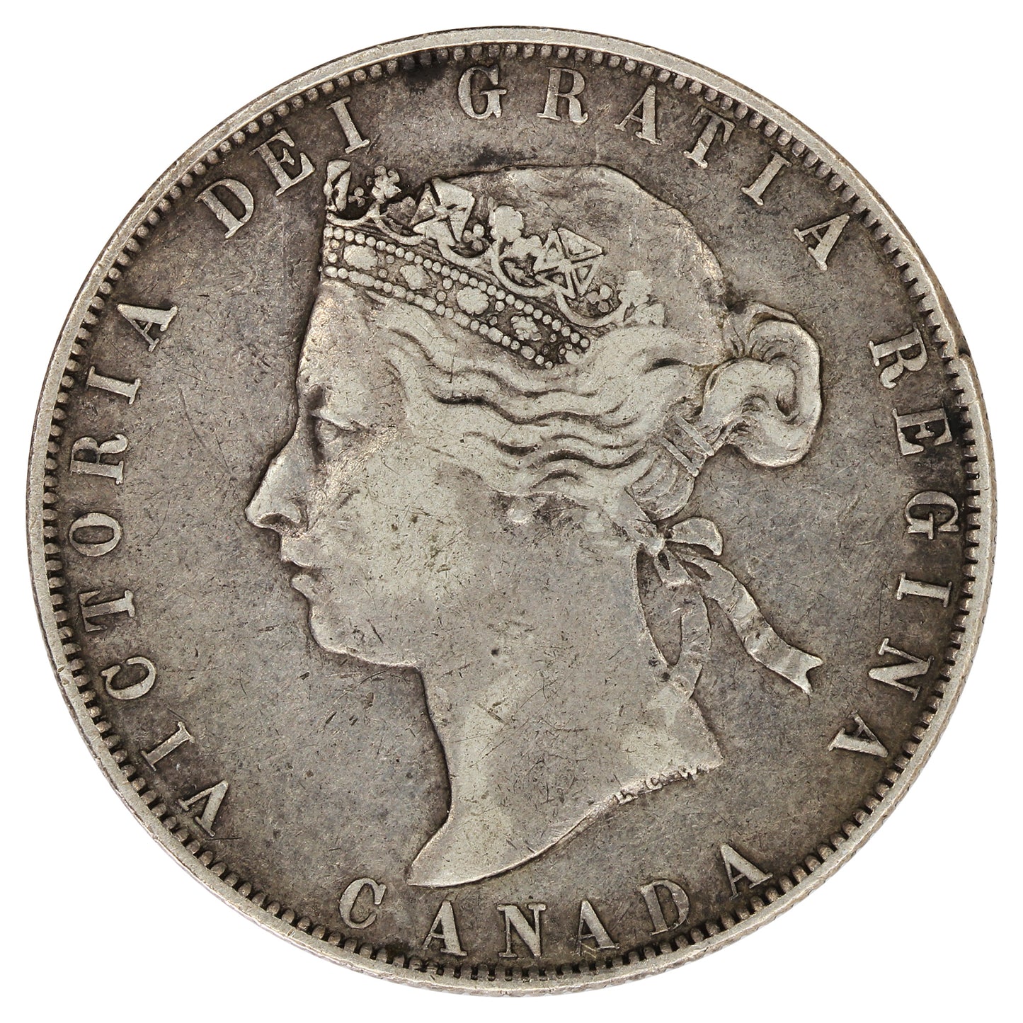 1871H Canada 50-cents Very Fine (VF-20) $
