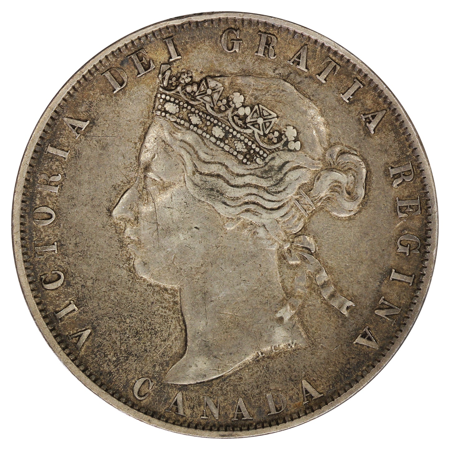 1872H Canada 50-cents Extra Fine (EF-40) $
