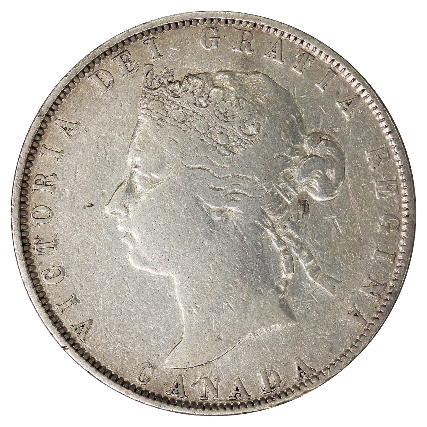 1872H Canada 50-cents F-VF (F-15) $