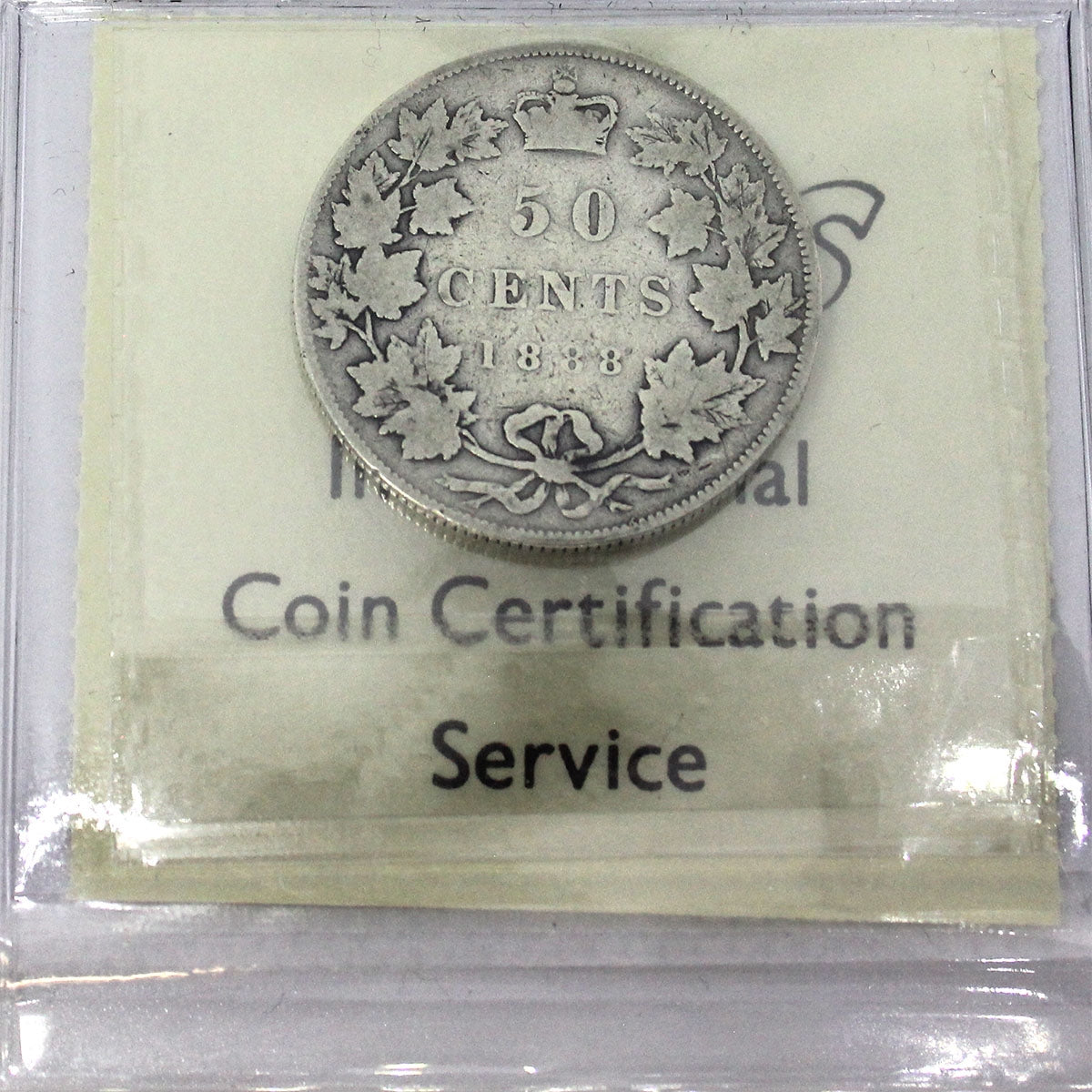 1888 Obv. 3 Canada 50-cents ICCS Certified G4
