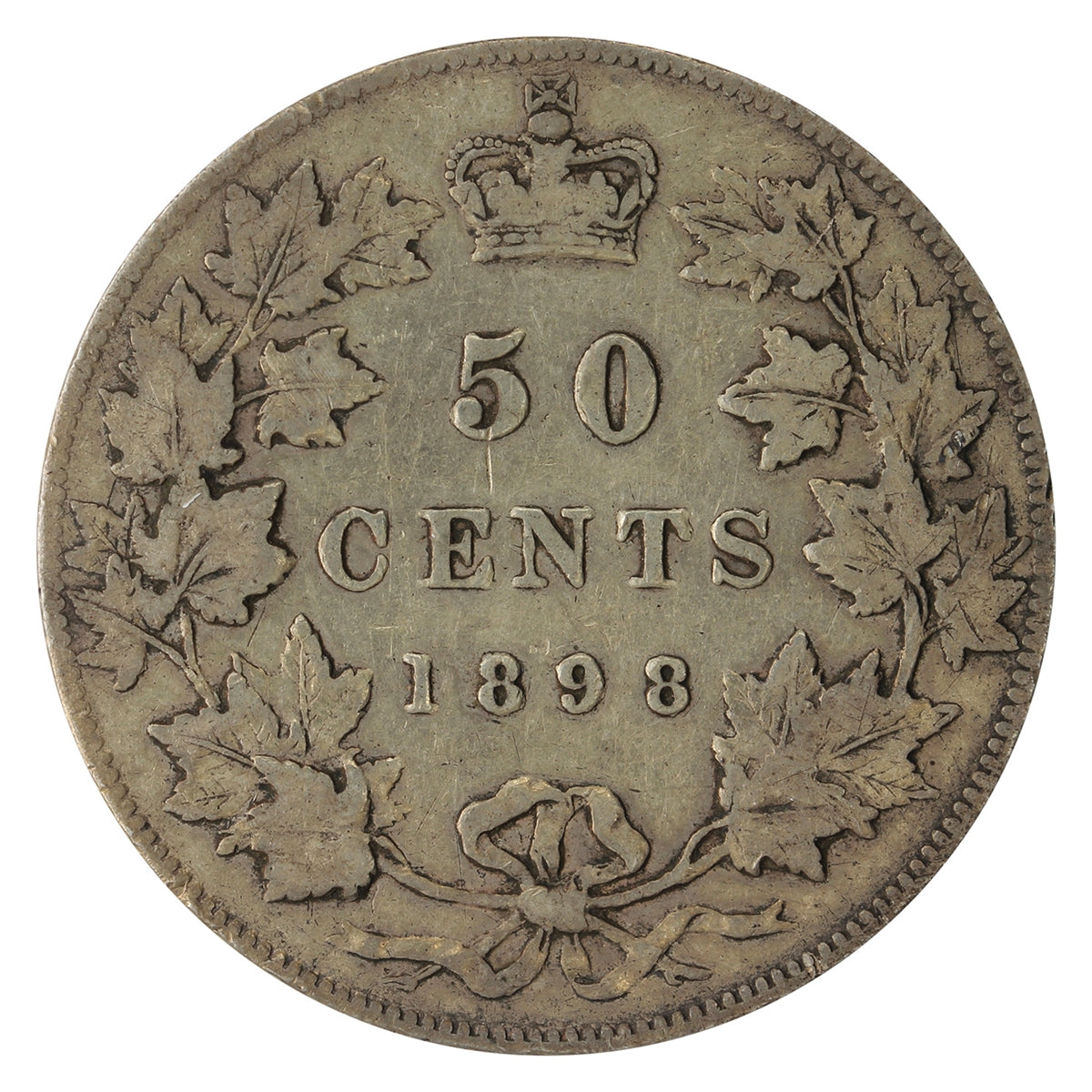 1898 Canada 50-cents Fine (F-12) $