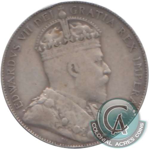 1907 Canada 50-cents F-VF (F15) $