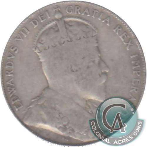 1908 Canada 50-cents Very Good (VG8)