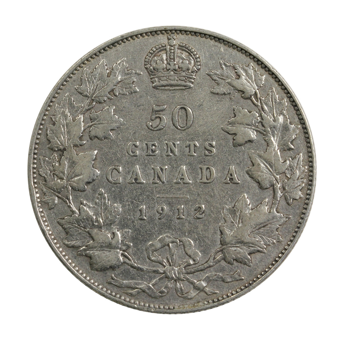 1912 Canada 50-cents F-VF (F-15) $