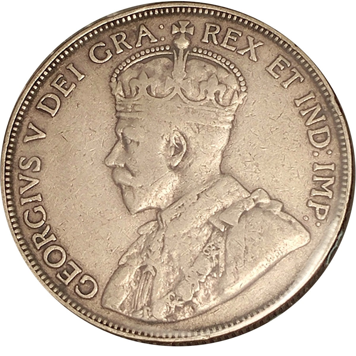 1916 Canada 50-cents F-VF (F15)