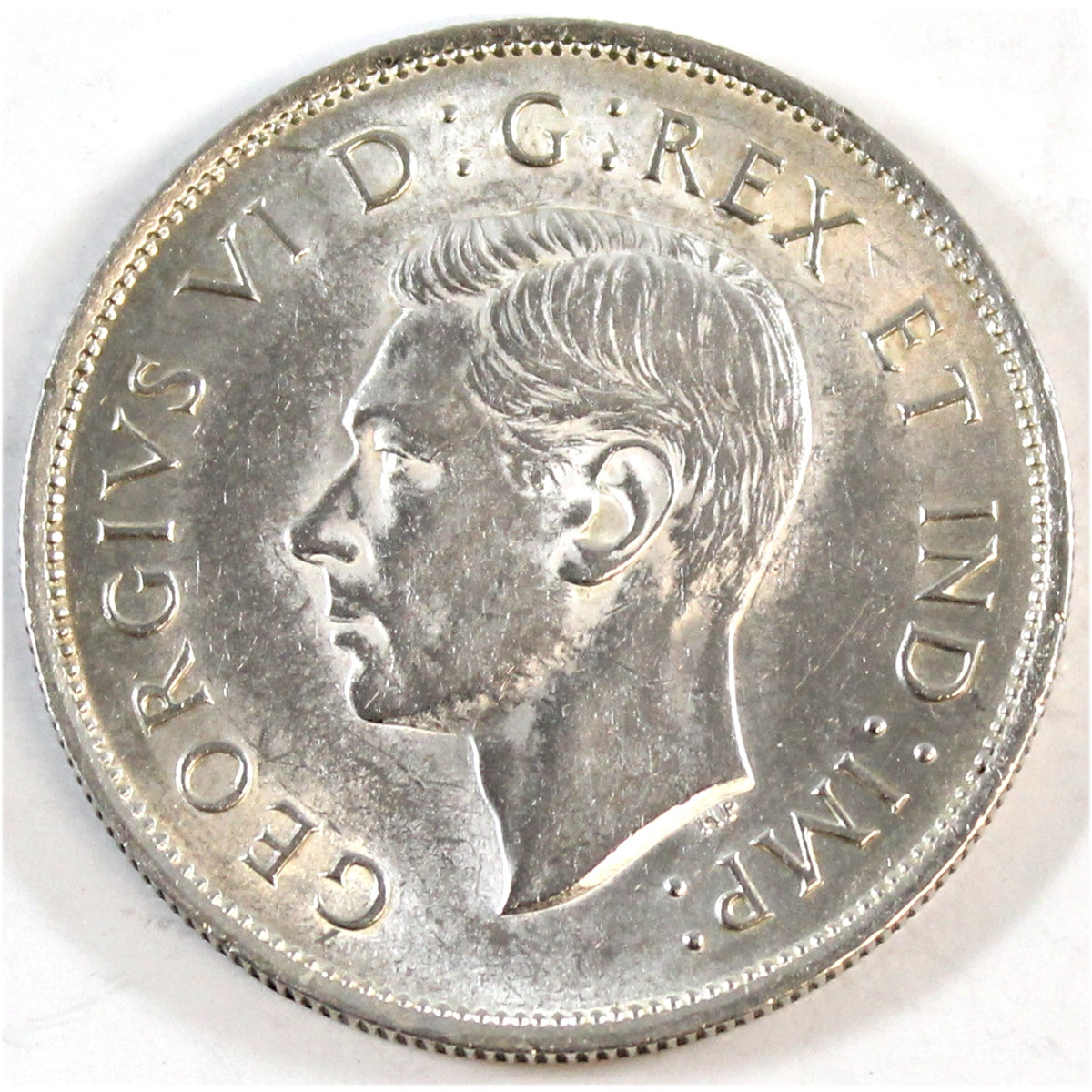 1938 Canada 50-cents Almost Uncirculated (AU50) $