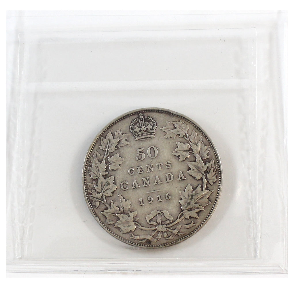 1916 Canada 50-cents ICCS Certified F12