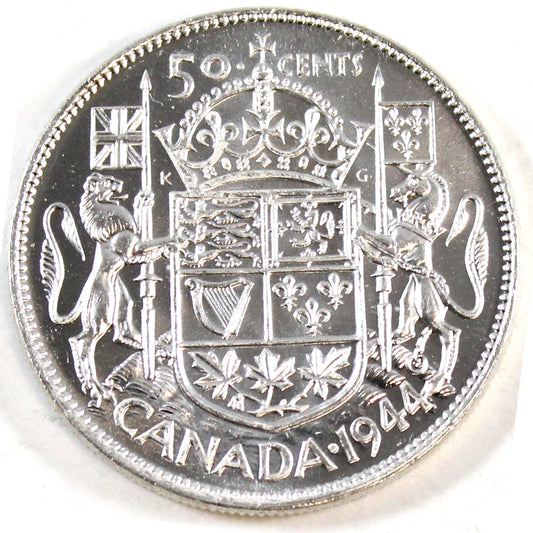 1944 Canada 50-cents Brilliant Uncirculated (MS63) $