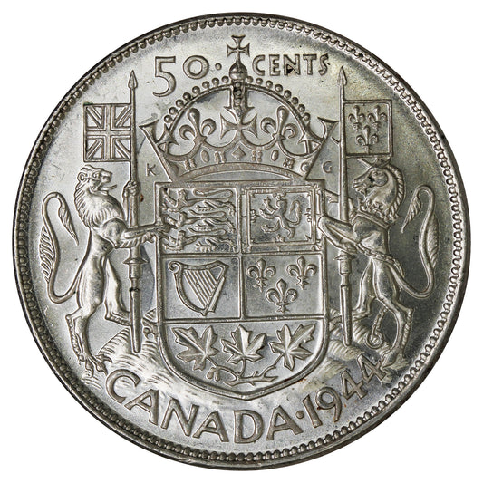 1944 Canada 50-cents UNC+ (MS62)
