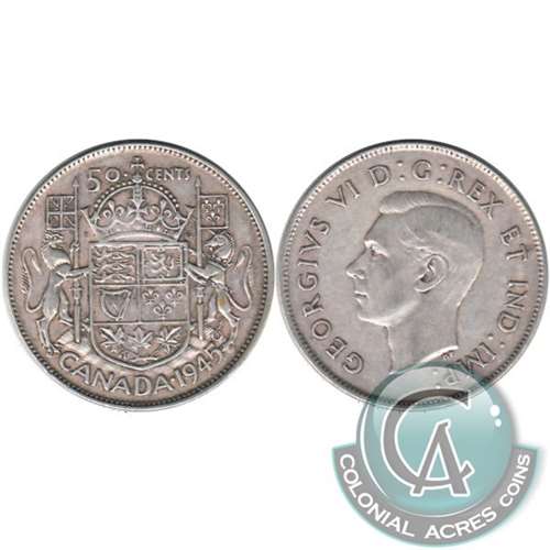 1945 Canada 50-cents F-VF (F15)