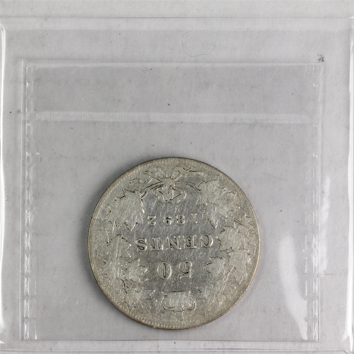 1892 Obv. 4 Canada 50-cents ICCS Certified G6