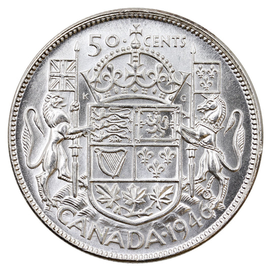 1946 Canada 50-cents UNC+ (MS62) $