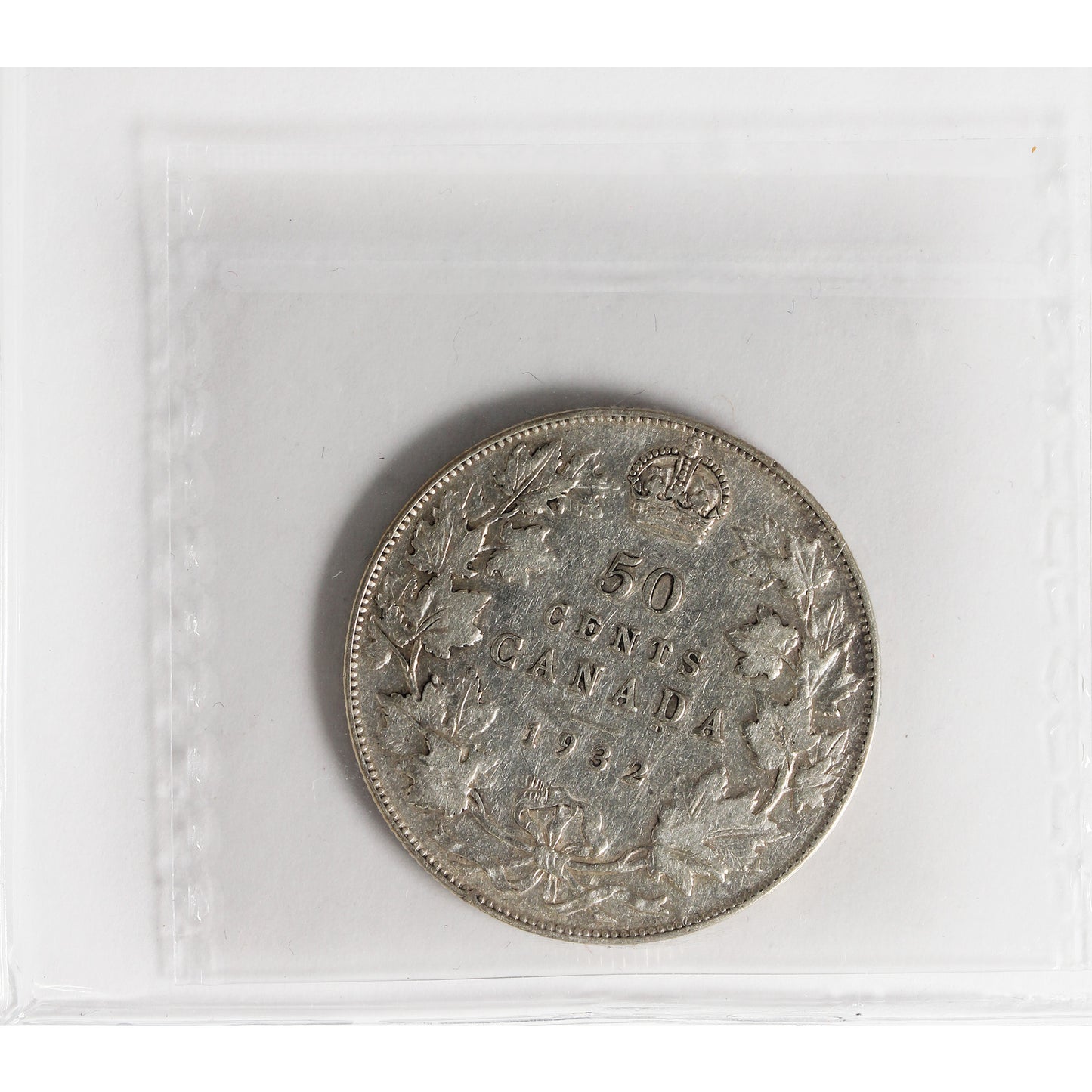 1932 Canada 50-cents ICCS Certified F12