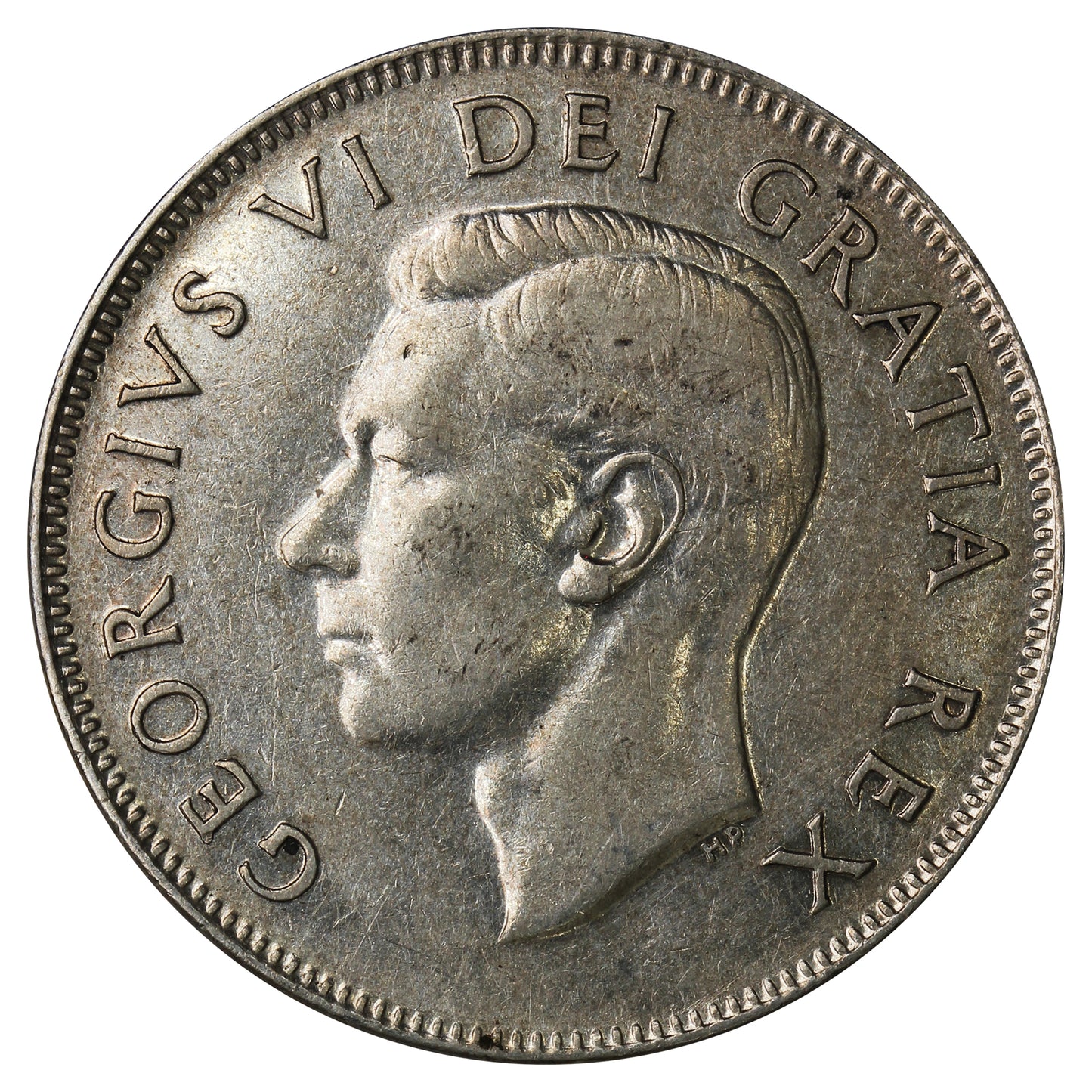 1950 No Design Canada 50-cents F-VF (F15)