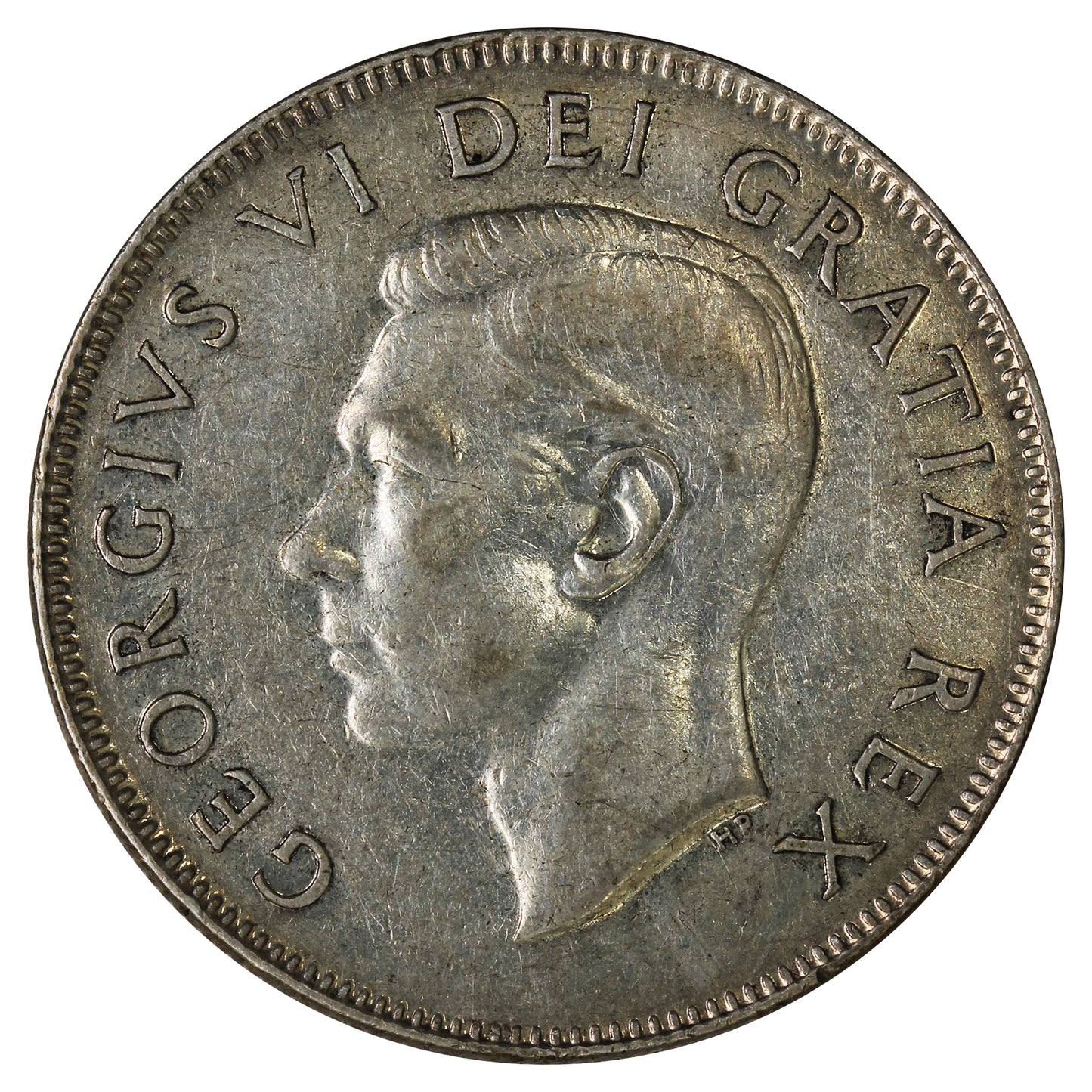 1950 No Design Canada 50-cents Very Fine (VF20)