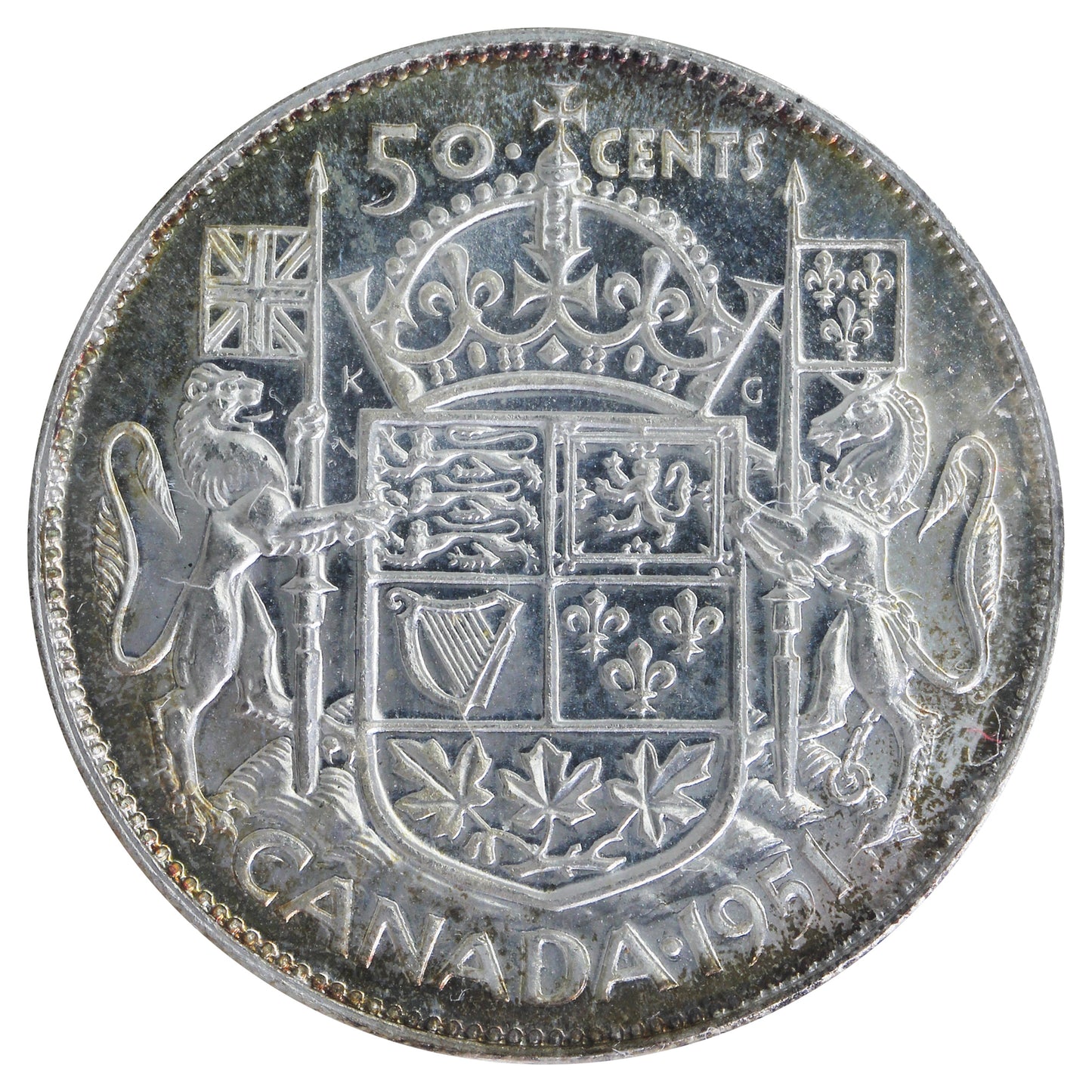 1951 Canada 50-cents ICCS Certified MS65