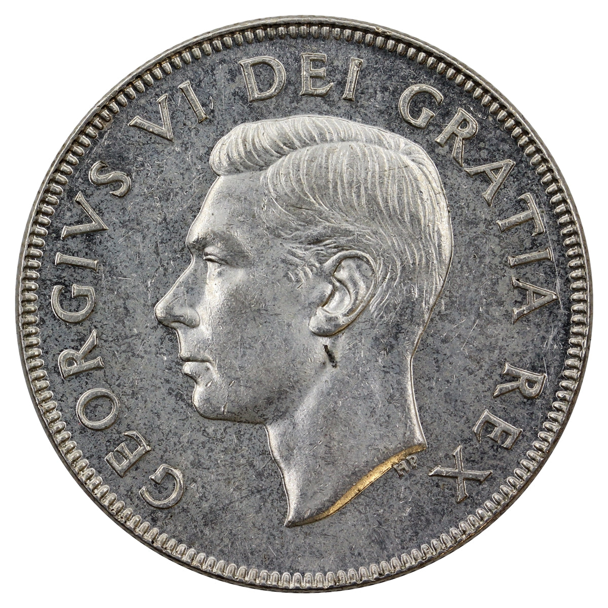 1952 Canada 50-cents Almost Uncirculated (AU50)