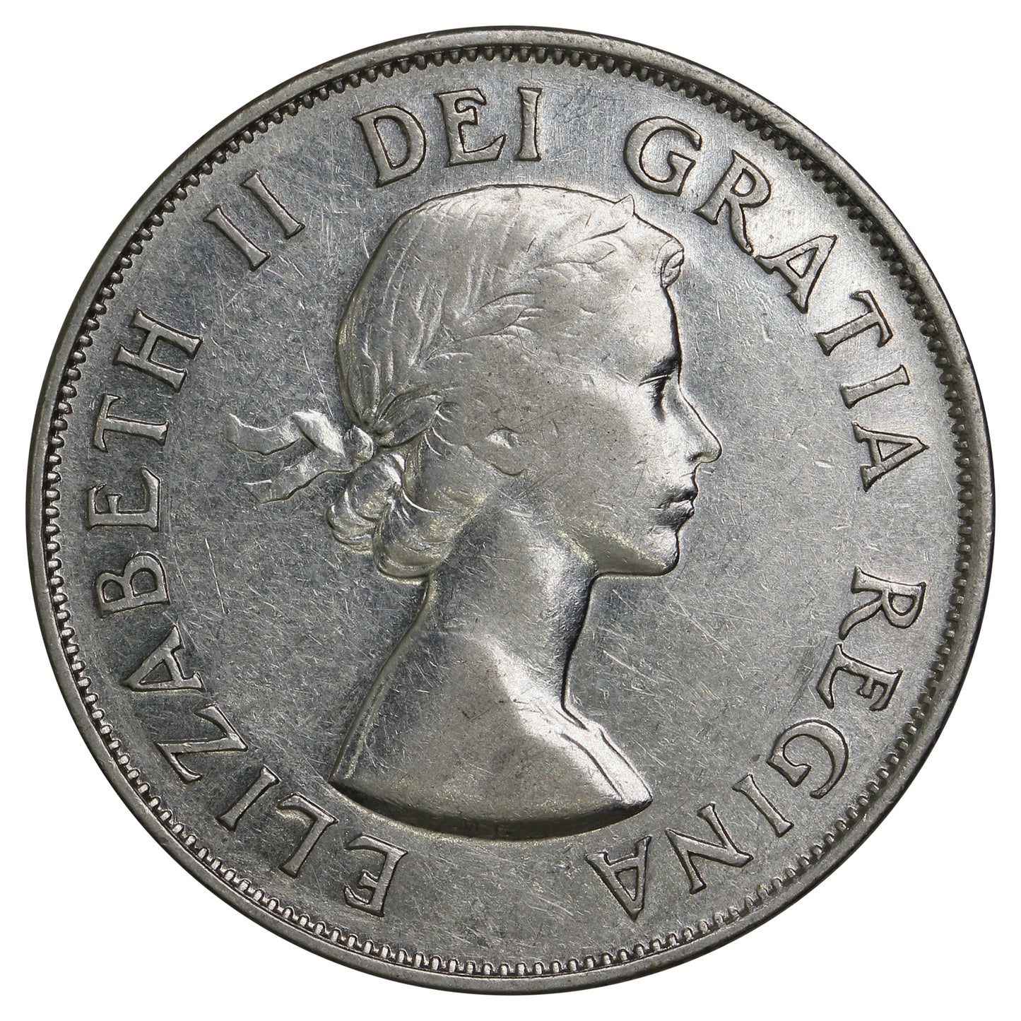 1953 Large Date NSS Canada 50-cents Very Fine (VF20)