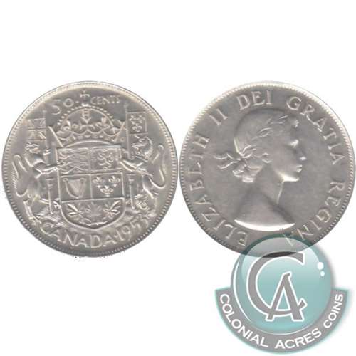 1953 Large Date NSS Canada 50-cents VF-EF (VF30)