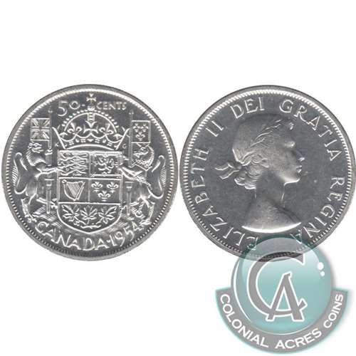 1954 Canada 50-cents Choice Brilliant Uncirculated (MS64) $