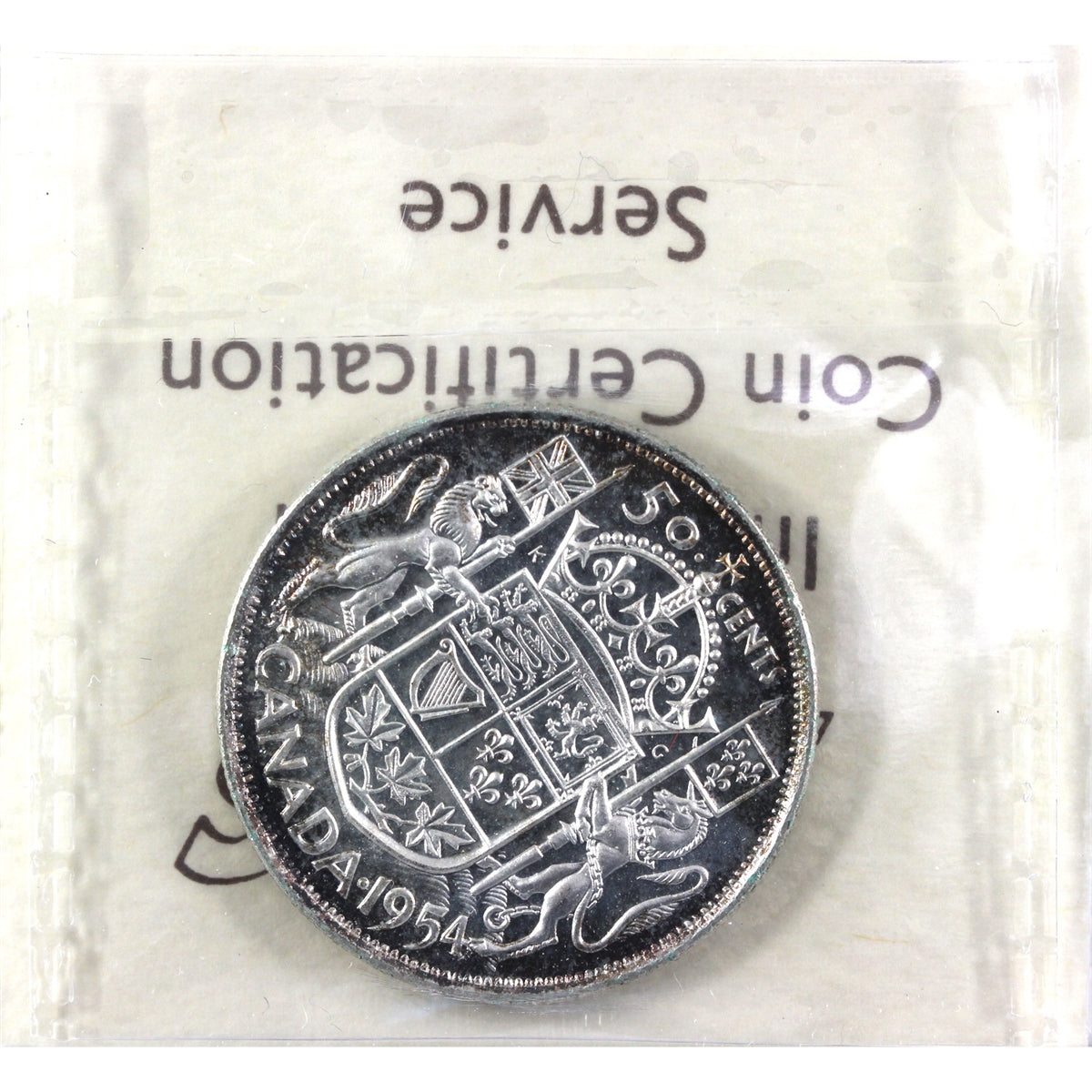 1954 Canada 50-cents ICCS Certified PL65 Cameo