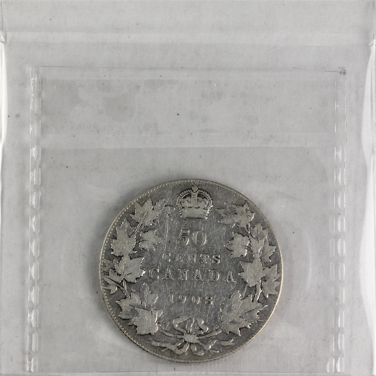 1908 Canada 50-cents ICCS Certified VG10