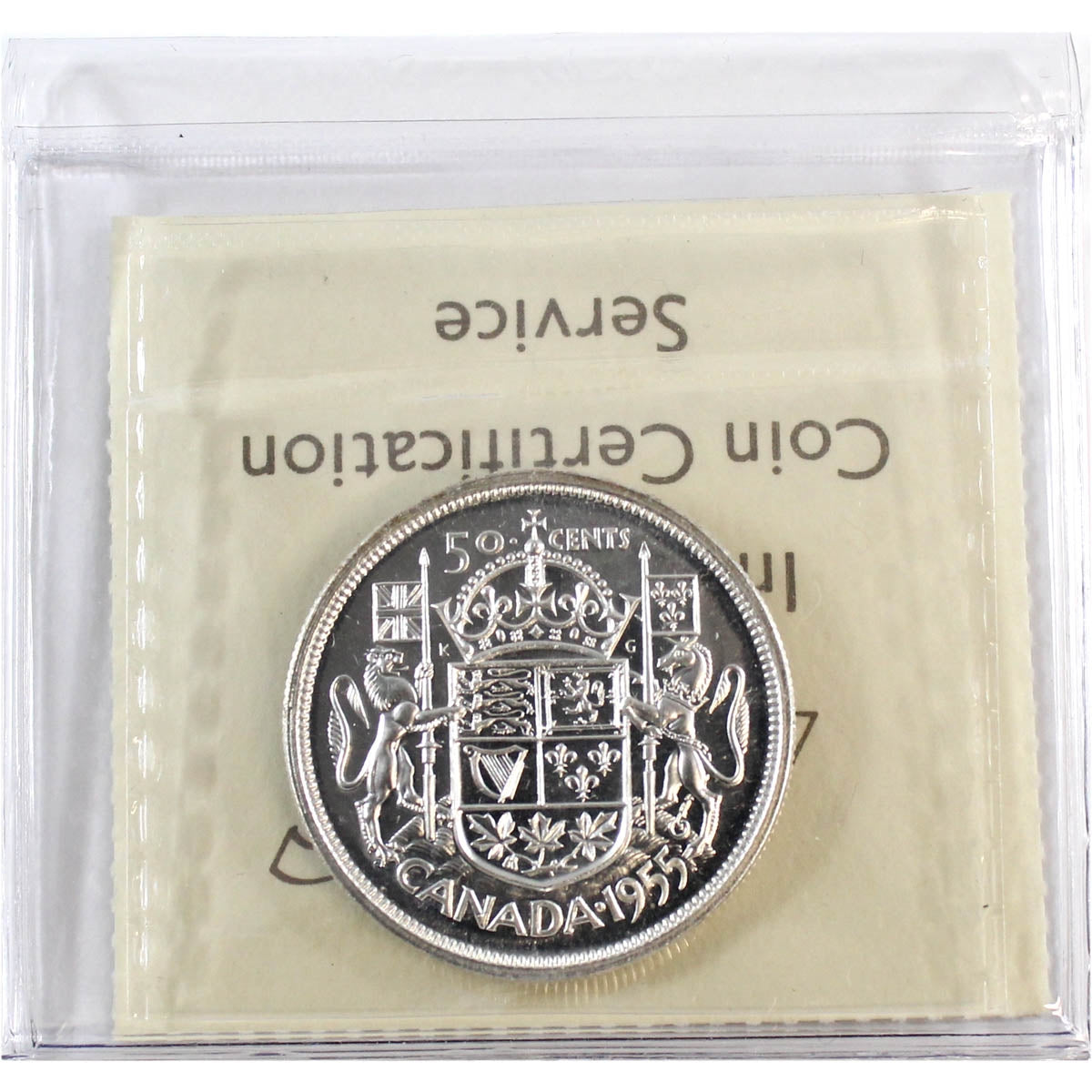 1955 Canada 50-cents ICCS Certified PL66 Cameo