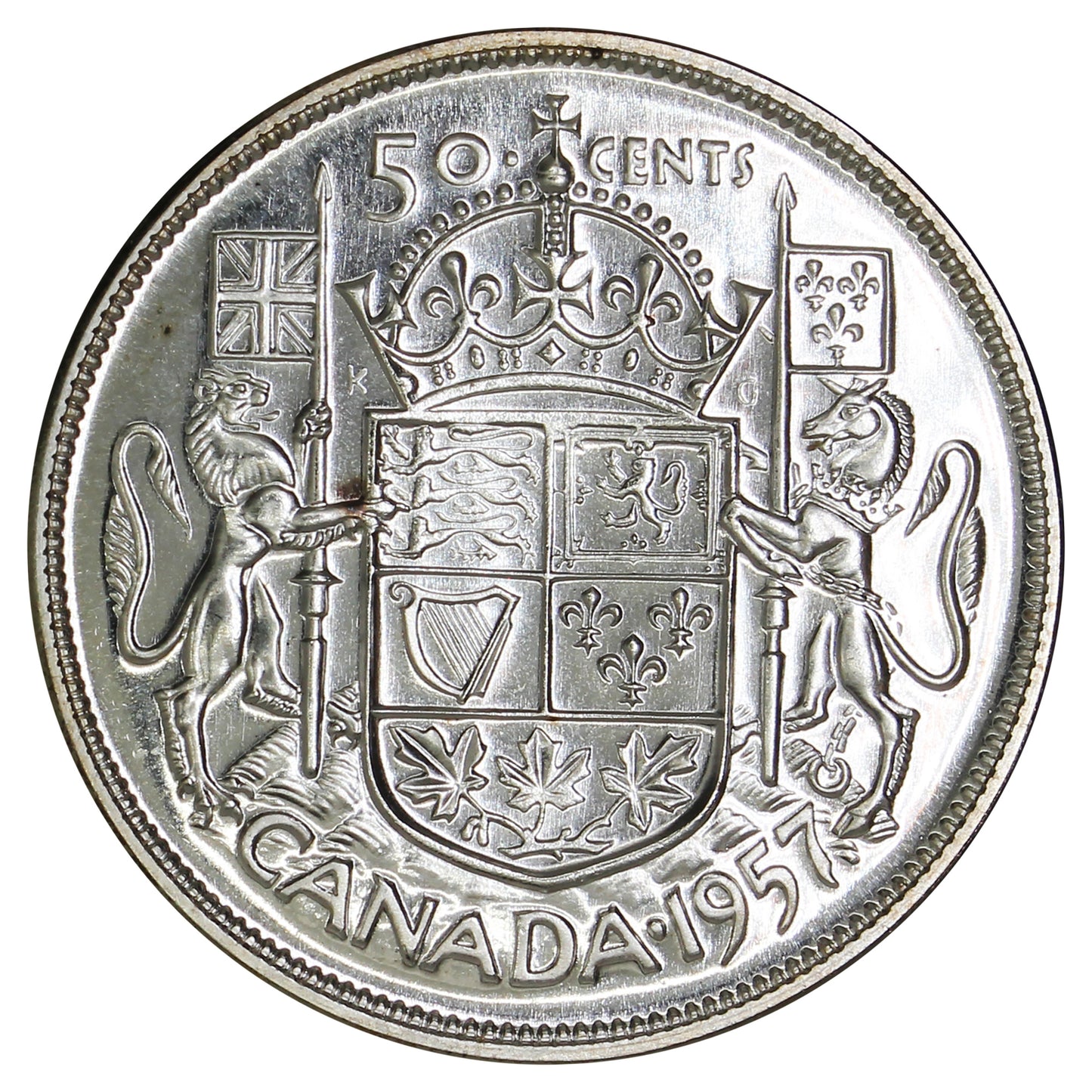 1957 Canada 50-cents Proof Like