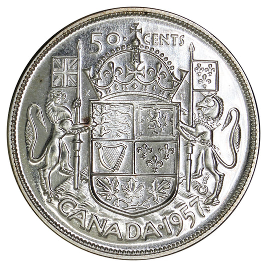 1957 Canada 50-cents Proof Like