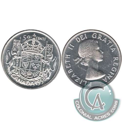 1958 Canada 50-cents UNC+ (MS62)