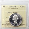 1959 Canada 50-cents ICCS Certified PL66 Heavy Cameo