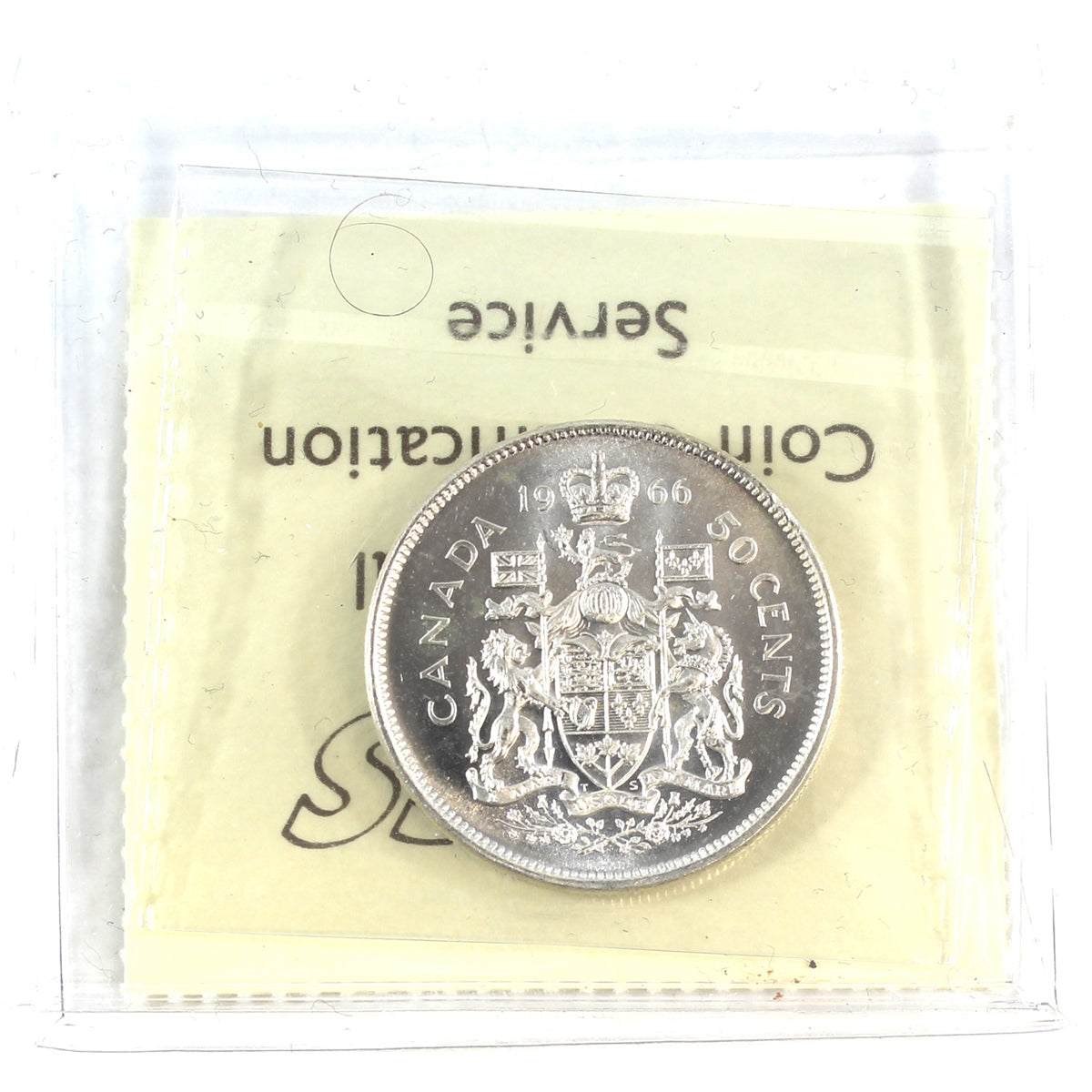 1966 Canada 50-cents ICCS Certified MS65
