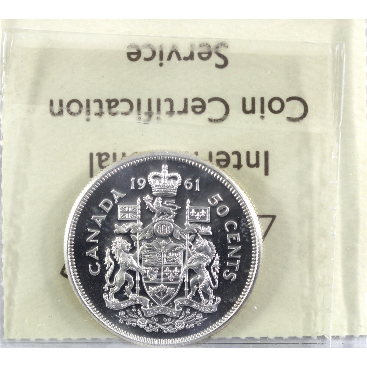 1961 Canada 50-cents ICCS Certified PL66 Heavy Cameo