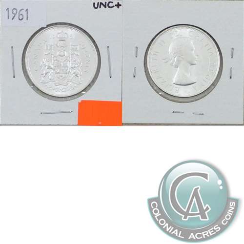 1961 Canada 50-cents UNC+ (MS62)