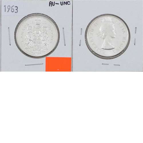 1963 Canada 50-cents AU-UNC (AU55)