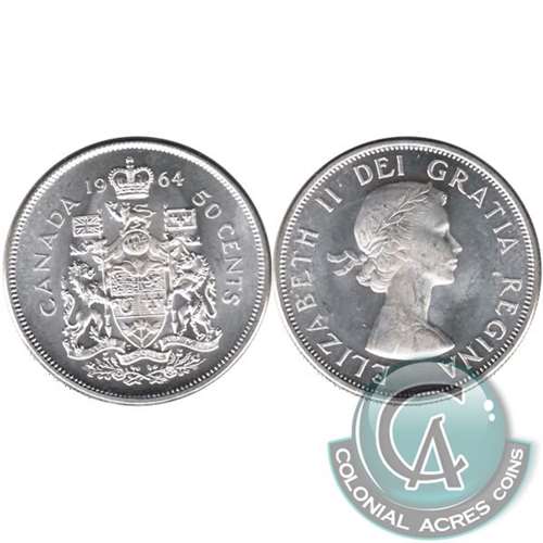1964 Canada 50-cents Uncirculated (MS60)