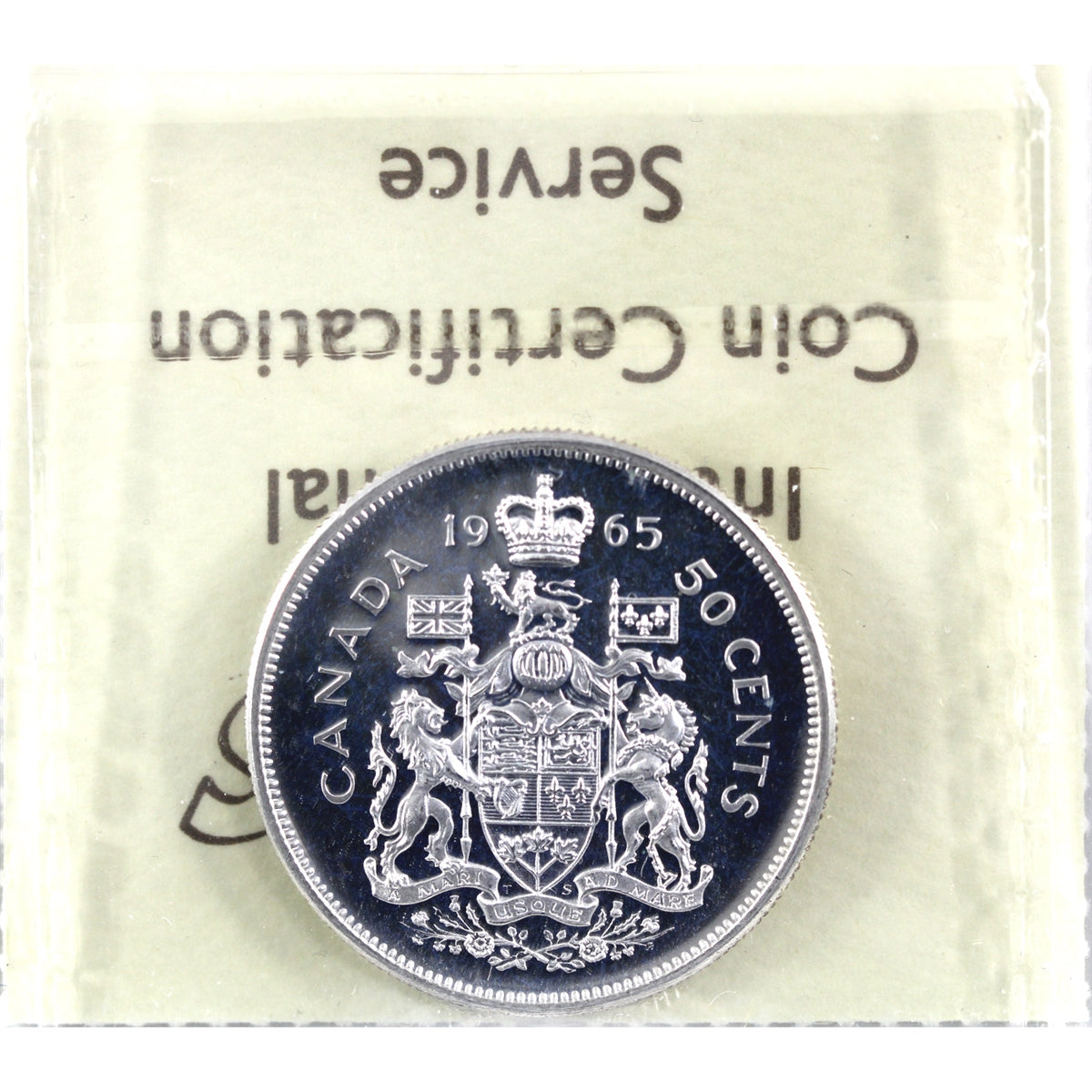 1965 Canada 50-cents ICCS Certified PL65 Heavy Cameo