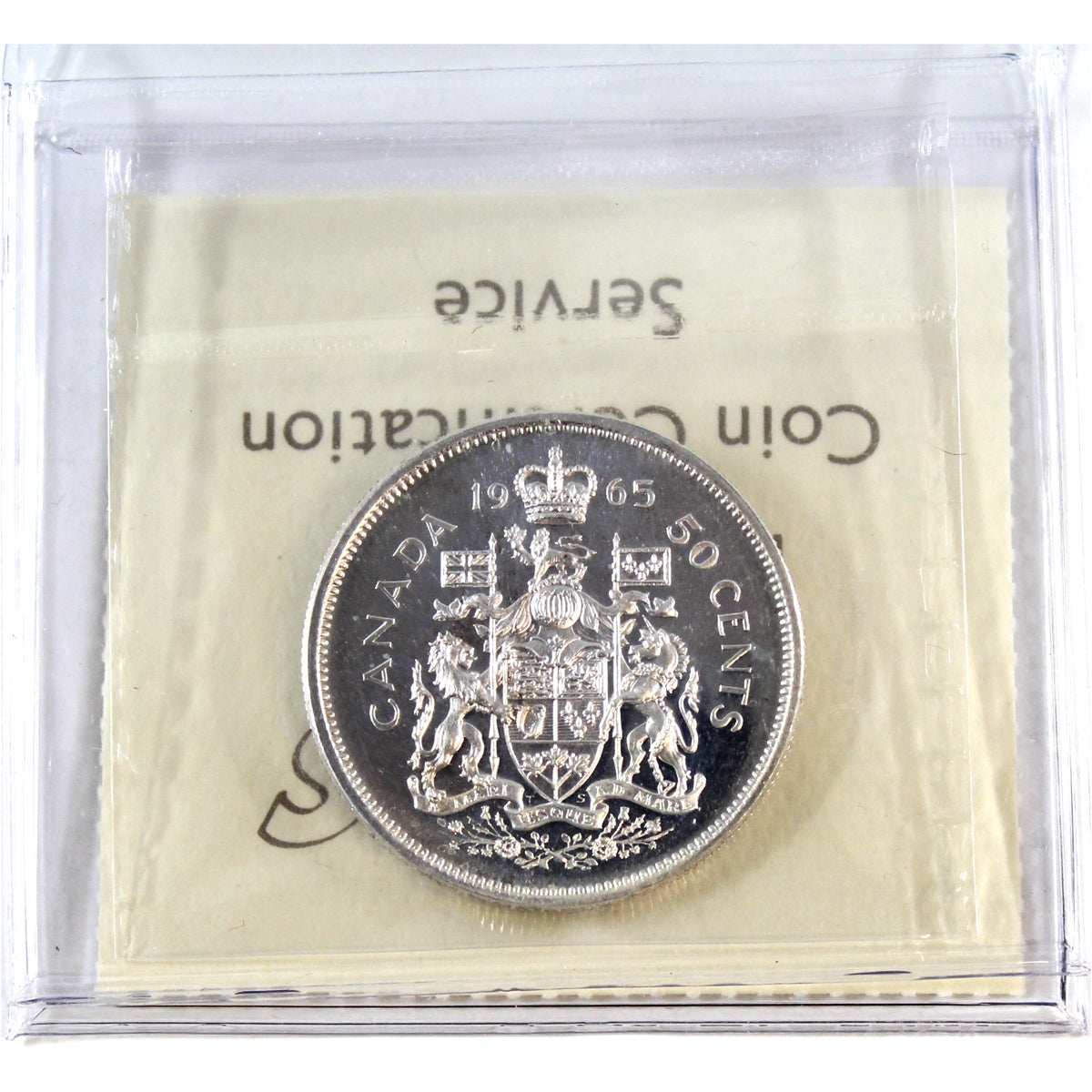 1965 Canada 50-cents ICCS Certified PL66 Heavy Cameo
