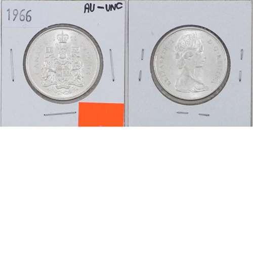 1966 Canada 50-cents AU-UNC (AU55)
