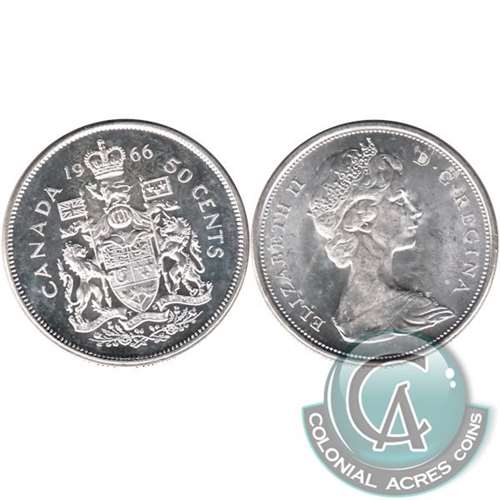 1966 Canada 50-cents Uncirculated (MS60)