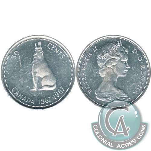 1967 Canada 50-cents Circulated