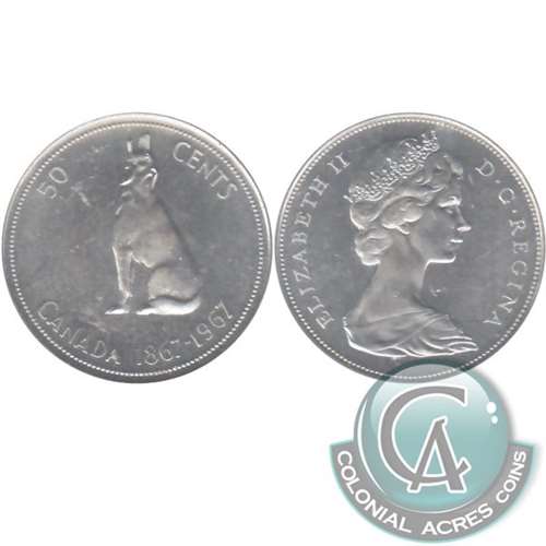 1967 Canada 50-cents Uncirculated (MS60)