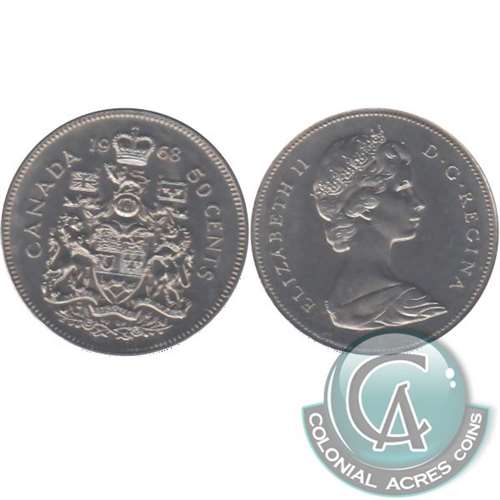 1968 Canada 50-cents Brilliant Uncirculated (MS63)
