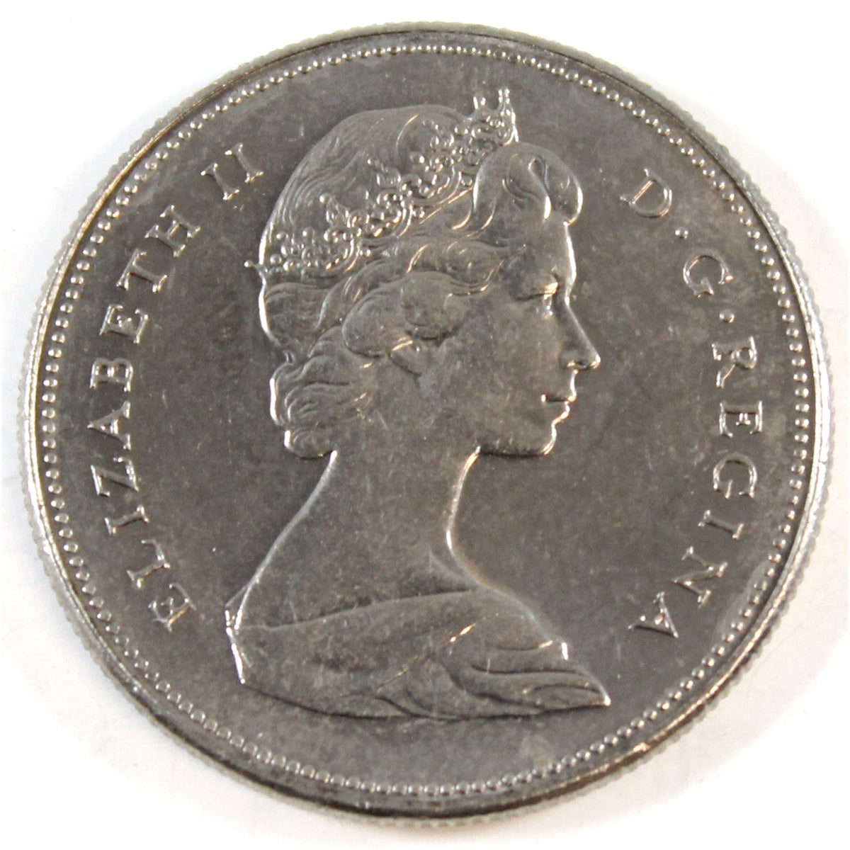 1968 Missing A Canada 50-cents AU-UNC (AU55)