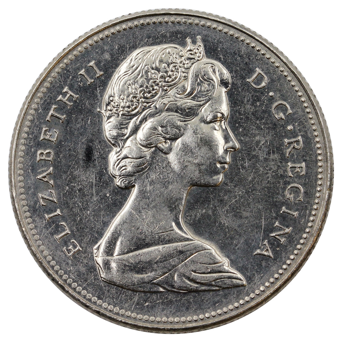 1968 Missing A Canada 50-cents Circulated